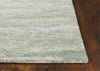 3' x 5' Seafoam Plain Wool Area Rug with Highlights