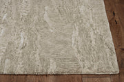 3' x 5' Sand Plain Wool Area Rug with Highlights