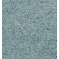 5'x7' Seafoam Blue Hand Tufted Floral Indoor Area Rug