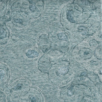 5'x7' Seafoam Blue Hand Tufted Floral Indoor Area Rug