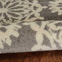 94" X 130" Grey or Ivory Polypropylene Rug