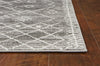 9'x13' Grey Machine Woven Scandinavian Indoor Area Rug