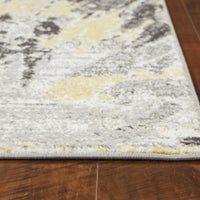 2' x 7' Grey Polypropylene Area Rug