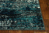 7' Grey or Blue Polypropylene Runner Rug