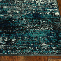 5' x 8' Black or Green Abstract Area Rug