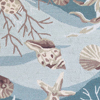 90" X 90" Seafoam Polyester Rug