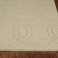 90" X 114" Seafoam Polyester Rug