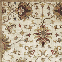 60" X 90" Ivory Polyester Rug