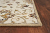 60" X 90" Ivory Polyester Rug