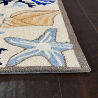 8' Ivory Seashore Finish Runner Rug