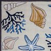 3' x 5' Ivory Corals and Shells Area Rug