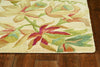 5'x8' Ivory Hand Tufted Tropical Plants Indoor Area Rug