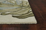 66" X 66" Ivory Wool Rug