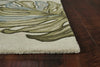 90" X 90" Ivory Wool Rug