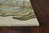 9'x12' Ivory Hand Tufted Monstera Indoor Area Rug