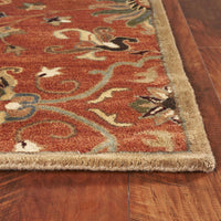 3' x 5' Sienna Medallion Vines Wool Rug