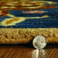 60" X 96" Navy Wool Rug