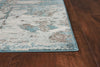 3'x5' Ivory or Teal Polypropylene Rug