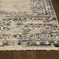 8' Sand or Grey Polypropylene Runner Rug