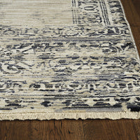 8' Sand or Grey Polypropylene Runner Rug