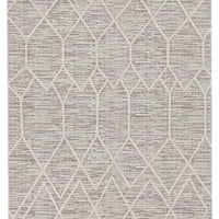 5'x8' Ivory Grey Machine Woven Scandinavian Indoor Area Rug