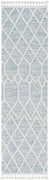 8'x11' Ivory Grey Machine Woven Geometric Indoor Area Rug