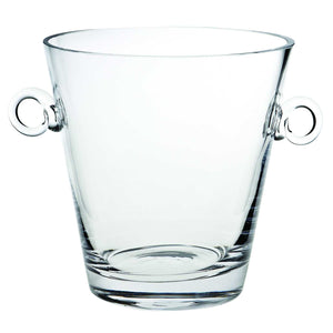 9" Mouth Blown European Glass Ice Bucket or Cooler