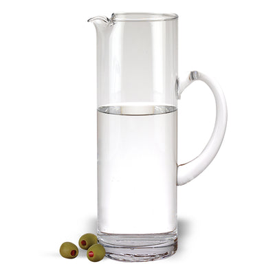 Mouth Blown Ice Tea Martini or Water Glass Pitcher 48 oz