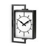 Rectangular Large Black Industrial style Wall Clock