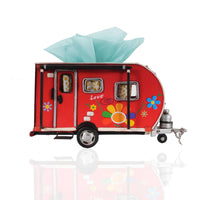 Red Camper Trailer Model Tissue Holder