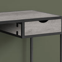 42" Grey and Dark Grey Metal Computer Desk