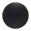 Round Wall Mirror with Matte Gold Finish