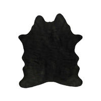 Faux Cowhide Rug 4 x 5 - Black