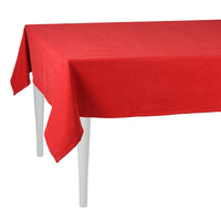 84" Merry Christmas Rectangle Tablecloth in Red