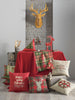 84" Merry Christmas Rectangle Tablecloth in Red