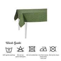 84" Merry Christmas Rectangle Tablecloth in Green