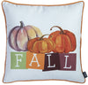 Set of 4 18" Fall Season Pumpkin Throw Pillow Cover in Multicolor