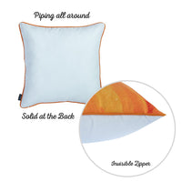 Set of 4 18" Pumpkin Pie Throw Pillow Cover in Multicolor