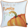 Set of 4 18" Pumpkin Pie Throw Pillow Cover in Multicolor