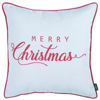 Set of 4 18" Merry Christmas Gift Throw Pillow Cover in Multicolor