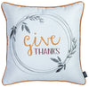 Set of 2 18" Thanksgiving Pie Throw Pillow Cover in Multicolor