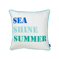 Set of 2 Sea Shine Summer Throw Pillow Covers