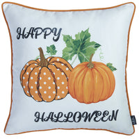 Set of 4 18" Fall Pumpkin Spice Harvest Throw Pillow Cover in Multicolor