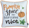 Set of 4 18" Fall Pumpkin Spice Harvest Throw Pillow Cover in Multicolor