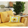 Set of 2 20" Fall Sunflower Lumbar Pillow Cover in Multicolor