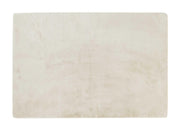 Luxe Faux Rabbit Fur Rectangular Rug 5' x 8' - Ivory