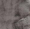 Luxe Faux Rabbit Fur Rectangular Rug 5' x 8' - Grey