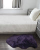 2' x 3' Purple New Zealand Natural Shearling Sheepskin Rug