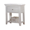 27" White One Drawer Nightstand