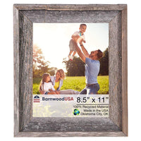 8.5" x 11" Natural Weathered Gray Picture Frame